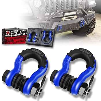 screw-pinアンカーShackles ( 4 x 4オフロード車両リカバリ) 7/8